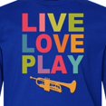 thumbnail image 4 of Inktastic Live Love Play the Trumpet Long Sleeve Youth T-Shirt, 4 of 5