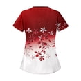 thumbnail image 4 of LHVUOA Scrub Tops for Women Stretch Kids Friendly Soft Comfy Short Sleeve Slant Collar Shirts Soft Nurse Uniform Overalls with Pockets, 4 of 4