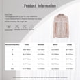 thumbnail image 7 of Haitryli Womens Sequins Long Sleeve Collared Shirt Button-down Blouse Cardigan Cover-up Top For Club Party Dark Green M, 7 of 7