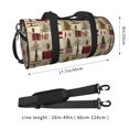 thumbnail image 2 of Easygdp Rustic Plaid Forest Lodge Bolsa de Viaje, Bolsa de Mano, Bolsa de Gimnasio, Bolsa de Equipaje para Viaje, 2 of 6