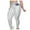 White, variant on Stripe Leggings for Women Fashion Skinny Stretch Tights High Waist Faux Jean Pant Tummy Control Butt Lift Yoga Trouser