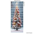 thumbnail image 2 of Self-Adhesive Stair Decals, Christmas Decoration Stair Stickers Decals Peel and Stick Vinyl Stair Risers Stickers for Steps, Xmas Tree DIY Home Decorations, 39.4'' W X 7.1'' H, 2 of 10