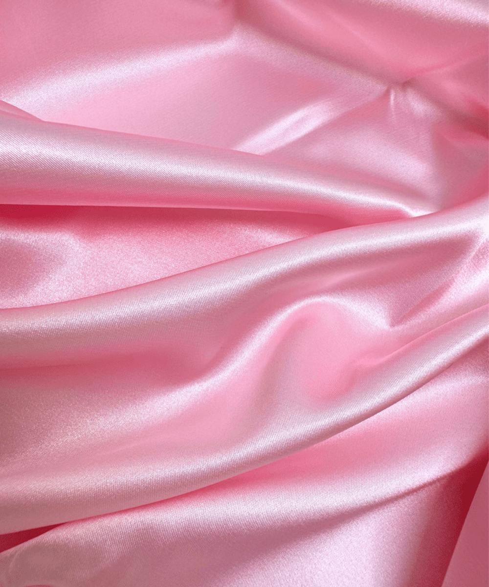 Silky Stretch Satin Fabric by Yard 60" Inch Wide - Charmeuse Satin Fabric for Gowns, Weddings Decor, Table Sheets, DIY Crafts, Sewing (Baby Pink, 1 Yard)
