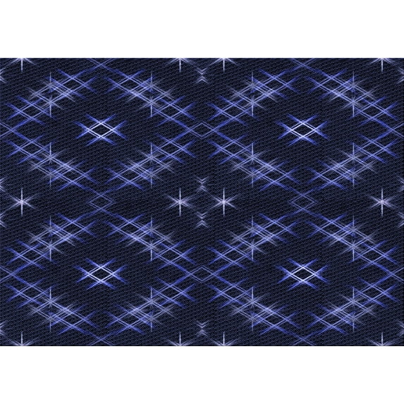 Ahgly Company Indoor Rectangle Patterned Deep Periwinkle Purple Area Rugs, 2' x 3'