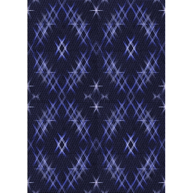 Ahgly Tapis Rectangulaire Lavable en Machine Intérieur Transitionnel Violet Pervenche Profond, 7 Pieds x 9 Pieds