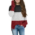 thumbnail image 1 of Sherrylily Girl Fuzzy Warm Sweater Chunky Side Slit Jumper Pullover Outwear, 1 of 3