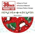 thumbnail image 3 of Christmas Tree Skirt Red Tree Skirts Christmas Vacation Xmas Tree Skirt Tree Mat 36 Inch Winter Christmas Decorations for Home, 3 of 6
