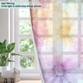 thumbnail image 4 of 2 Panels Set Blackout Curtains Thermal Insulated Sun Protection Room Darkening Drapes for Bedroom Tie-dye Daisies, 4 of 7