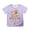 Z260316-1-Purple, variant on SNKSDGM Girls Girls Shirts Size 10-12 Blue Shirts for Girls 7-8 Cute Children's Casual Letter Pattern Print Multicolor Round Neck Short Sleeves 4-5 Years