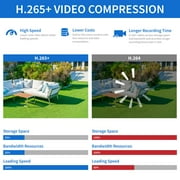 GW 16 Channel 4K NVR 8MP (3840x2160) H.265+ Video & Audio Starlight Smart AI Security Camera System - 8 x UltraHD 4K Human Detection PoE IP Dome Camera - 8MP (Two Times The Resolution of 4MP HD)