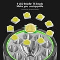 thumbnail image 4 of Kokovifyves Sports & Outdoors Nine Lights In One Brightest Outdoor Flashlight 100,000 Lumens, LED Flashlight 9pcs LED Light, Rechargeable Powerful Torch Long Throw Up To 500 Meters, 4 of 9