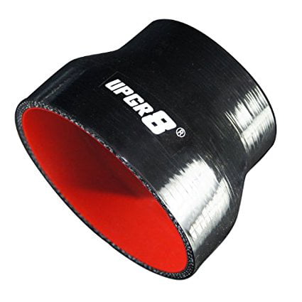57MM 2.25 , Black Upgr8 Universal 4-Ply High Performance 90 Degree Elbow Reducer Coupler Silicone Hose to 2.5 63MM