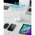 thumbnail image 4 of Regleta de alimentación Yozisital de 15 pies con 6 salidas, 4 USB (2 USB-C) PD20W, 4 of 8