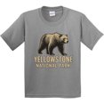 thumbnail image 3 of Inktastic Yellowstone National Park Bear Illustration Youth T-Shirt, 3 of 5
