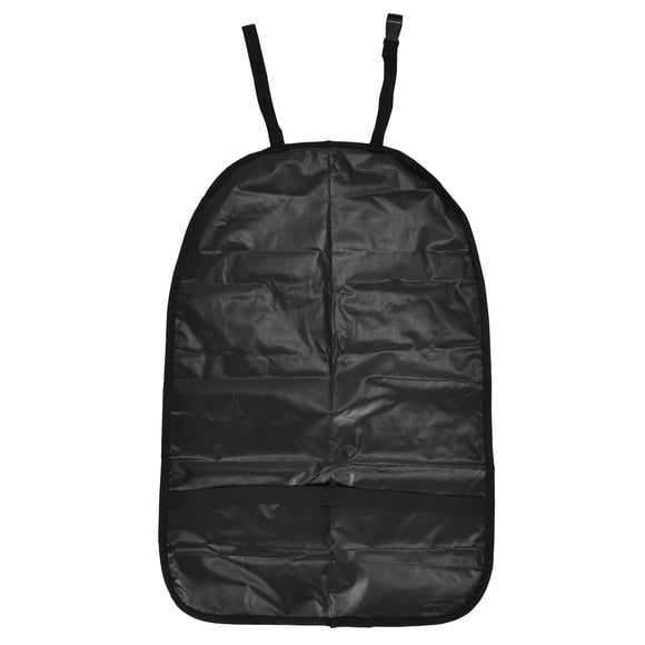 Protector de asiento trasero de coche, antisuciedad, para niños (negro, sin bolsillos)