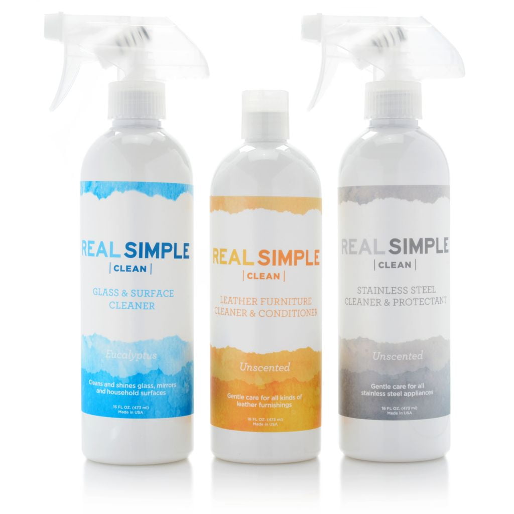Real Simple Clean Set of 3 (16 oz) MultiPurpose Surface Cleaners, All Purpose Cleaner