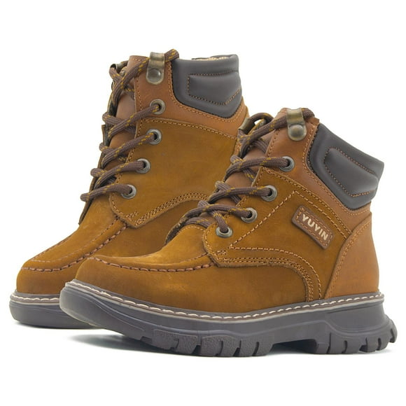 Bota Casual Infantil Yuyin Color Tabaco Super Cómodas caqui 19
