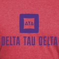 thumbnail image 3 of CafePress - Delta Tau Delta Purple Stacked Signature T Shirt - Mens Tri-blend T-Shirt, 3 of 4