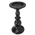 thumbnail image 1 of Metal Pillar Candle Holders, Black Simple Rust Protection Polished Candlestick Holders  For Home Decoration, 1 of 8