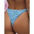 thumbnail image 2 of Parte inferior de traje de baño con lazo lateral para mujer, parte inferior de bikini de cobertura completa Azul Floral M Azul Floral M Xishao ropa, 2 of 2