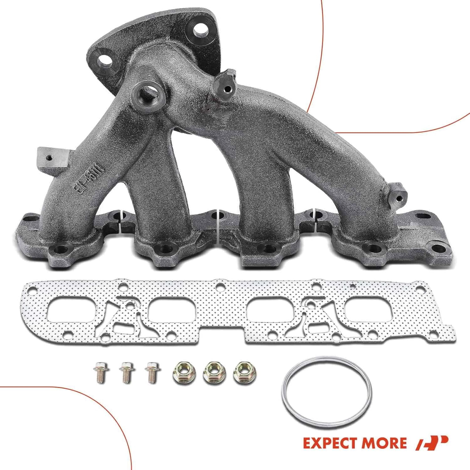 A-Premium Engine Exhaust Manifold Kit W/Gaskets & Bolts & Nuts [DOHC 4Cyl 2.4L] Compatible with Chevrolet Equinox 2013-2014 Captiva Sport 2013-2015 & GMC Terrain 2013-2014 674-561