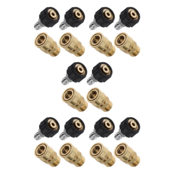 Inteprter 4 Uds. Juego de adaptadores de lavadora a presión eficiente para máquina de limpieza conexiones sin fugas accesorios para de agua Type2 NO2