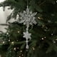 thumbnail image 1 of Colgantes De Plástico Adornos de copos de nieve de plástico blanco para árbol de Navidad y decoración de ventanas, 28,5 Rkxzt, 1 of 8