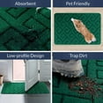 thumbnail image 3 of SHIQI-Indoor Doormat, Front Door Mat for Entrance (90×150cm Green) Machine Washable Entryway Rug, Non Slip Trapper Door Rugs Absorbent Dirt Low Profile Shoes Scraper Inside Floor Mats for Entry, 3 of 4