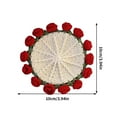 thumbnail image 3 of Momihoom Crochet Flower Blanket Coasters，Crochet Coaster, Handmade Vintage Crochet Flower Bouquet-Material Pack,Crochet Kit for Beginners, 3 of 5