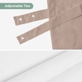 thumbnail image 6 of Warm Beige Tie Up Valance Curtains for Windows, Kitchen Curtains Window Shades, Solid Color Farmhouse Beige Light Filtering Roman Curtain Valances for Bedroom/Bathroom/Cafe 42"x18", 6 of 9