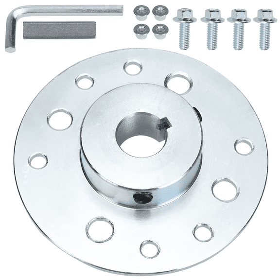 Go Kart Sprocket Hub 3/4" Bore 3/16" Keyway with Hardware Kit Compatible with Drift Trike Carter Mini Bike Dune Buggy Quad ATVs Rear Axle Rod Brake Drum Mounting Steel Parts