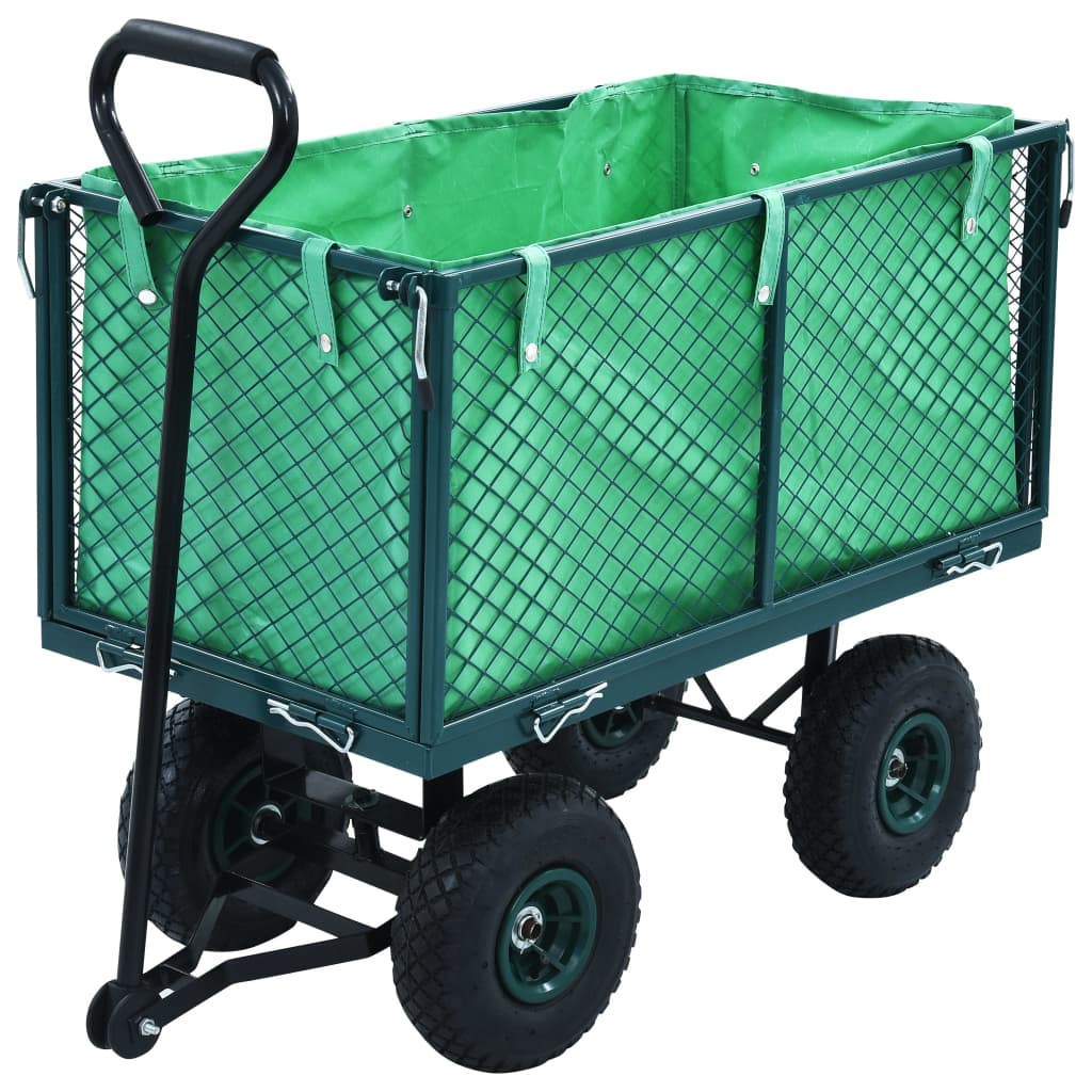 Outdoor Garden Wagon Hand Trolley, Portable Rolling Heavy Duty Cart