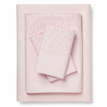 simply shabby chic pink cotton embroidery sheet set king simply shabby chic pink cotton embroidery sheet set king