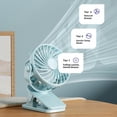 thumbnail image 4 of Multi-Functional Clip-On Desk Fan with USB Rechargeable Battery, Wall-Mountable Mini Fan with Night Light, 4 of 7