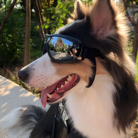 GASTROPOD Waterproof Dog Goggles Sunglasses Anti-UV Protection Eyes Sun Glasses Pet Supply Black