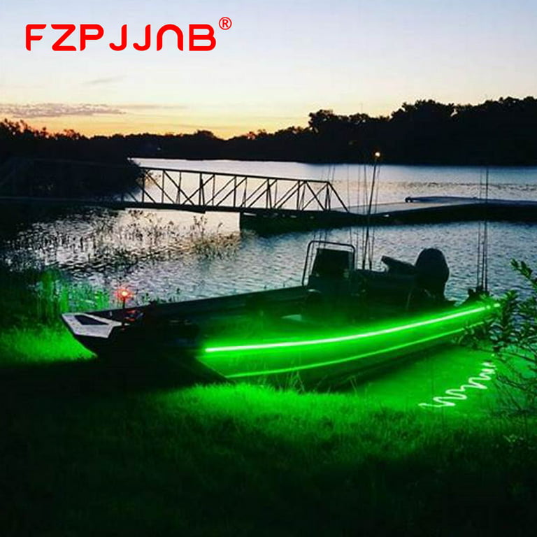 FZPJJNB Green LED Boat Light Strip Deck Waterproof 12v Bow Trailer Pontoon  Lights Marine Y01