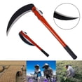 thumbnail image 1 of Hoz de acero para hierba, guadaña pequeña, mango plegable, herramienta de 230mm para agricultura y jardinería. Afortunado Sencillez, 1 of 4