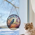 thumbnail image 5 of Crow 72 Stained Glass Suncatcher Ornament, Xmas Hanging Ornament, Mother’S Day Ornament, Valentine Ornament Gift, Celebration Hanging Decor, Keepsake 2025, 5 of 6
