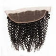 thumbnail image 3 of Jerry Curly Lace Frontal Closure 13x4 Ear to Ear Lace Frontal Free Part Pre Plucked Frontal Brazilian Human Hair 13x4" Full Lace Frontal Closure With Baby Hair Natural Black Color 20", 3 of 7