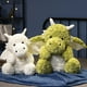 thumbnail image 2 of Juguetes de peluche de dragón de mosca suave, juguetes de dragón blanco/verde/rosa, muñecos de peluche kawaii para bebés y niños, lindos juguetes de dinosaurios, 2 of 5
