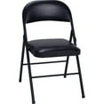 thumbnail image 1 of COSCO Vinyl Folding Chair, 4 Pack, Black, 1 of 10