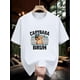 thumbnail image 1 of Camiseta informal de algodón con cuello redondo y manga corta para adolescentes y niños, con estampado geométrico, tejido de punto ligeramente elástico de 200 g, para deportes al aire libre y fines, 1 of 6