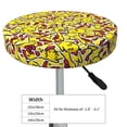 thumbnail image 4 of Pofeuu Chicken Cartoon Print Round Bar Stool Covers - Super Soft and Washable Elastic Stool Cushion Slipcover Easy Clean Velvet-14 inch, 4 of 7
