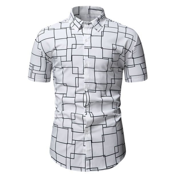 Novedad de verano, camisa de manga corta con estampado de moda para hombre, camisa con estampado sin posicionamiento, camiseta informal con solapa para hombre Pompotops oipoqjl45083