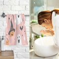 thumbnail image 7 of Yayeee 100% Cotton Hand Towels for Bathroom 16" x 28" Soft Absorbent Kitchen Towel, Pastel Pink Halloween, 7 of 7