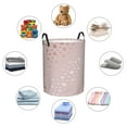 thumbnail image 5 of KLL Rose Gold Abstract Spots 1 Waterproof Foldable Laundry Hamper Bucket with Handles for Storage Bin,Kids Room,Home Organizer (Medium ), 5 of 7