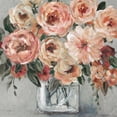 thumbnail image 2 of Robinson, Carol 12x12 Black Ornate Wood Framed with Double Matting Museum Art Print Titled - Painterly Bouquet, 2 of 4
