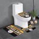 thumbnail image 1 of Juego de 3 alfombras de baño del equipo Steelers Alfombra antideslizante para baño de 24 x 16 pulgadas, 1 of 7