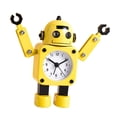 thumbnail image 4 of Arte del metal del reloj del despertador del robot analógico para el restaurante casero del dormitorio Amarillo Sunnimix Reloj despertador analógico para niños, 4 of 8