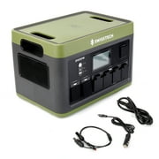 Swiss Tech 2400W portable power station 2060Wh solar generator for camping & emergency backup